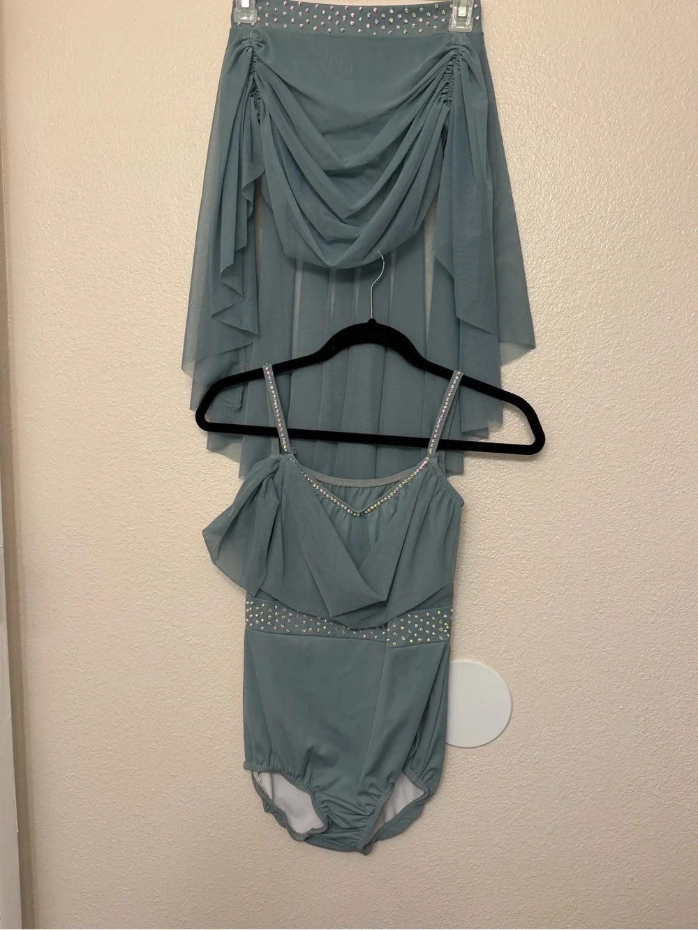 Kelle Dance Solo Costume sage green 2 Piece 5406 4476a WILDFLOWER SA adult